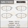 Превью - MS-7499 MASUMA Комплект тормозных колодок (фото 2)