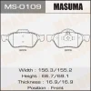 Превью - MS-0109 MASUMA Комплект тормозных колодок (фото 2)