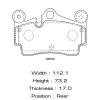 Превью - MS-E0015 MASUMA Комплект тормозных колодок (фото 2)
