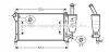 FTA2291 AVA Радиатор охлаждения двигателя