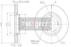 Превью - 19-1863 MAXGEAR Тормозной диск (фото 3)