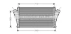 OL4361 AVA Интеркулер (радиатор интеркулера)