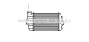 PE4001 AVA Интеркулер (радиатор интеркулера)