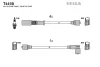 T445B TESLA Комплект проводов зажигания