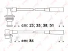 SPC6309 LYNXAUTO Комплект проводов зажигания