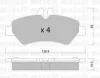 Превью - 22-0672-0 METELLI Комплект тормозных колодок, дисковый тормоз (фото 2)