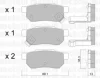 Превью - 22-0170-1 METELLI Комплект тормозных колодок, дисковый тормоз (фото 2)