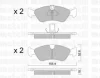 Превью - 22-0208-0 METELLI Комплект тормозных колодок, дисковый тормоз (фото 2)