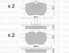 Превью - 22-0118-0 METELLI Комплект тормозных колодок, дисковый тормоз (фото 2)