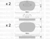 Превью - 22-0534-0 METELLI Комплект тормозных колодок, дисковый тормоз (фото 2)