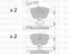 Превью - 22-0551-0 METELLI Комплект тормозных колодок, дисковый тормоз (фото 2)