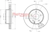 Превью - 6110327 METZGER Тормозной диск (фото 3)