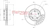 Превью - 6110117 METZGER Тормозной диск (фото 3)