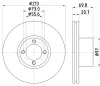 Превью - MDC647 MINTEX Диск тормозной задний honda accord 1.8/prelude 2.0i 83-87 (фото 2)