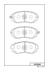 Превью - D7055MH MK KASHIYAMA Комплект тормозных колодок, дисковый тормоз (фото 2)