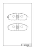 Превью - D1275M MK KASHIYAMA Комплект тормозных колодок, дисковый тормоз (фото 2)