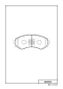 Превью - D3112 MK KASHIYAMA Комплект тормозных колодок, дисковый тормоз (фото 2)
