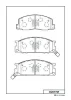 Превью - D2077M MK KASHIYAMA Комплект тормозных колодок, дисковый тормоз (фото 2)