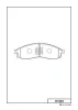 Превью - D1223 MK KASHIYAMA Комплект тормозных колодок, дисковый тормоз (фото 2)