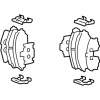 5810138A70 HYUNDAI/KIA/MOBIS Колодки торм.перед. hyundai sonata 00-01