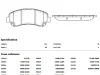 Превью - PN2801 NIBK Комплект тормозных колодок, дисковый тормоз (фото 3)