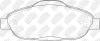 Превью - PN0450 NIBK Комплект тормозных колодок, дисковый тормоз (фото 2)