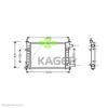 31-0353 KAGER Радиатор охлаждения двигателя