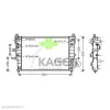 31-0635 KAGER Радиатор охлаждения двигателя