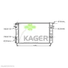 31-0793 KAGER Радиатор охлаждения двигателя