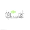 31-3724 KAGER масляный радиатор двигателя