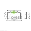 94-5033 KAGER Радиатор кондиционера
