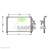 94-5099 KAGER Радиатор кондиционера