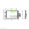 94-5275 KAGER Радиатор кондиционера