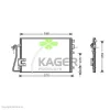 94-5323 KAGER Радиатор кондиционера