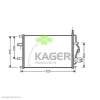 94-5384 KAGER Радиатор кондиционера