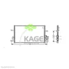 94-5778 KAGER Радиатор кондиционера
