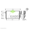 94-5925 KAGER Радиатор кондиционера