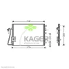 94-6052 KAGER Радиатор кондиционера
