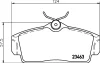 Превью - NP2052 NISSHINBO Комплект тормозных колодок, дисковый тормоз (фото 3)