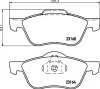 Превью - NP2071 NISSHINBO Комплект тормозных колодок, дисковый тормоз (фото 2)