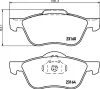 Превью - NP2071 NISSHINBO Комплект тормозных колодок, дисковый тормоз (фото 3)