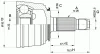 Превью - CVJ5395.10 OPEN PARTS Шарнирный комплект, приводной вал (фото 2)