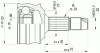 Превью - CVJ5064.10 OPEN PARTS Шарнирный комплект, приводной вал (фото 2)