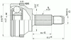 Превью - CVJ5358.10 OPEN PARTS Шарнирный комплект, приводной вал (фото 2)