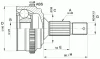 Превью - CVJ5179.10 OPEN PARTS Шарнирный комплект, приводной вал (фото 2)