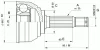 Превью - CVJ5061.10 OPEN PARTS Шарнирный комплект, приводной вал (фото 2)