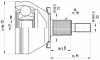 Превью - CVJ5435.10 OPEN PARTS Шарнирный комплект, приводной вал (фото 2)