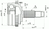 Превью - CVJ5214.10 OPEN PARTS Шарнирный комплект, приводной вал (фото 2)