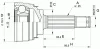 Превью - CVJ5043.10 OPEN PARTS Шарнирный комплект, приводной вал (фото 2)