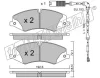 853.1W FRI.TECH. Тормозные колодки